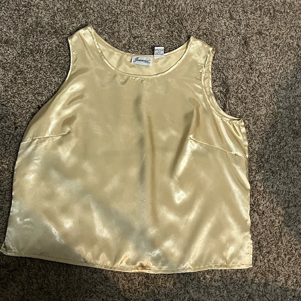 Joanna Satin Tank Top